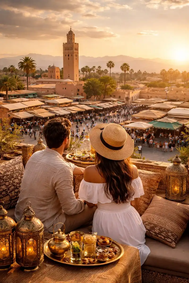 Couple à Marrakech